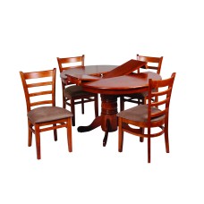 Jaguar 5 Piece Round Dining Setting with Extension